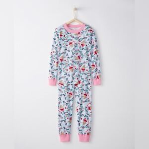 Hanna Andersson PJ Set Girls 6 - 7 Pink Spring Easter Holiday Pajama Set NWT